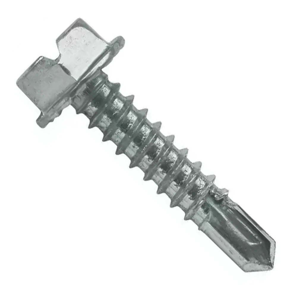 Stainless White Colored Flat Csk Hex Truss Pan Head Sollted Sds Sheet Self Drilling Screw With Tip