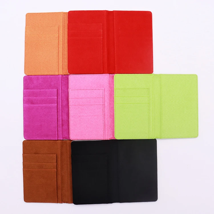 Personalized Photo Design Fashion Color PU Leather Custom Passport Cover Sublimation blank