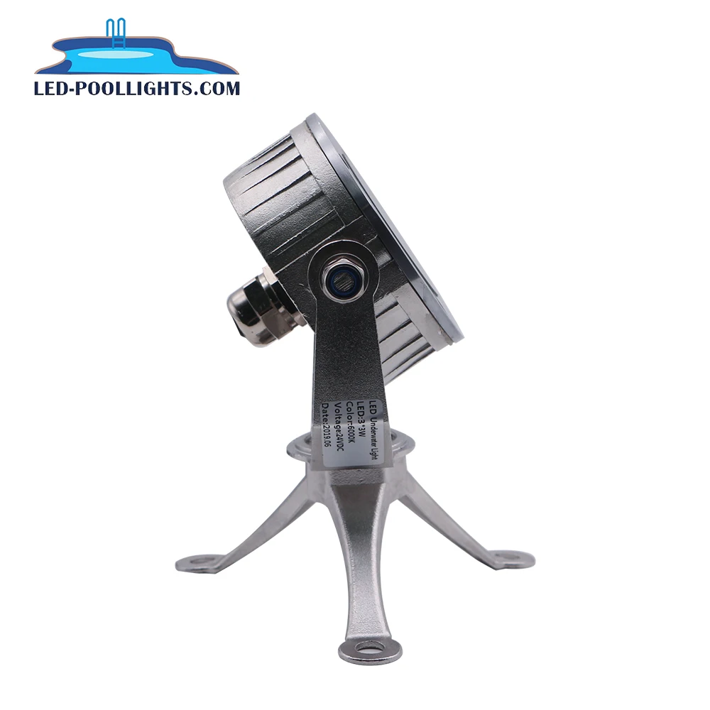 Professional Underwater spot light High power Stainless Steel 316 IP68 Waterproof 6W LED Underwater light