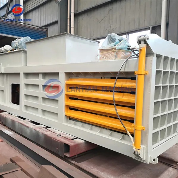 Waste can PET bottle grass baling hydraulic metal horizontal baler for waste paper baler prices