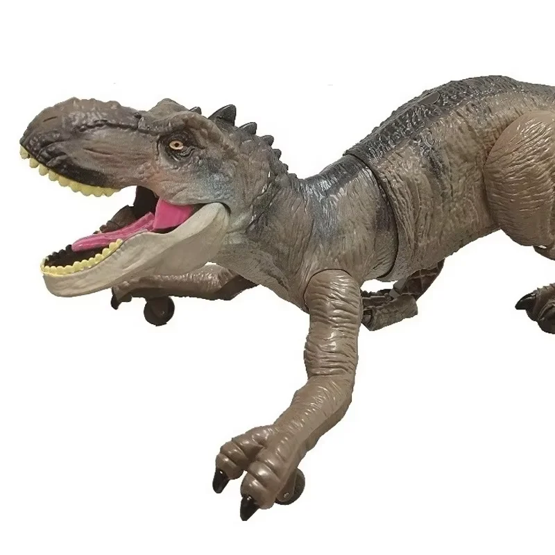 Best selling 2.4G rc crawling dinosaur with spray light and music remote control dinosaur rc toy 2024