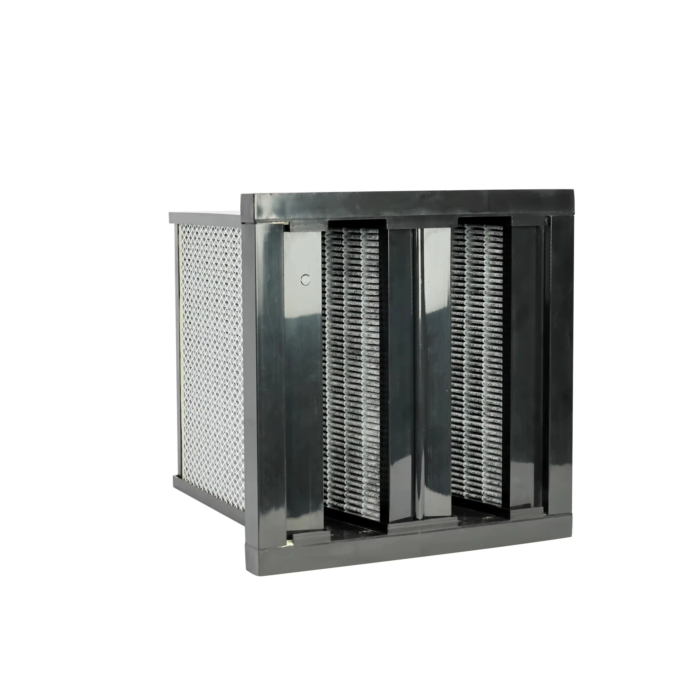 Carbon Fiber Chemical Filter Compact V Bank Hepa Air Filter