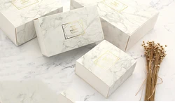 wholesale custom cheap Large Box Marble Color Vintage Wedding Candy Box Chocolate Boxes for weeding,birthday,new year