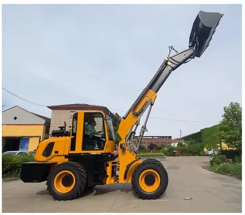 Top Supplier telescopic mini loader 1 1.5 2 ton 4x4 4x2 Fully hydraulic CE ISO certification mini telehandler telescopic loader