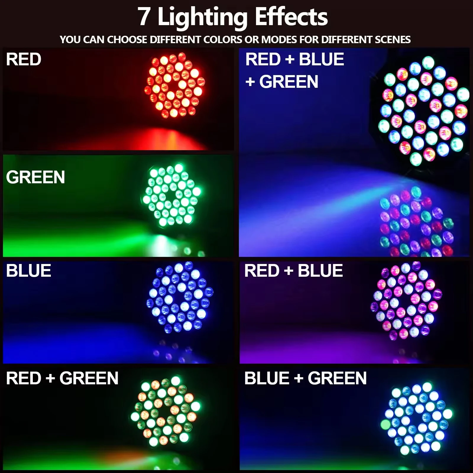 36W Recharge Battery LED RGB Par Lights For DJ Party Bar Wedding Stage Lighting With Remote Control Par Light