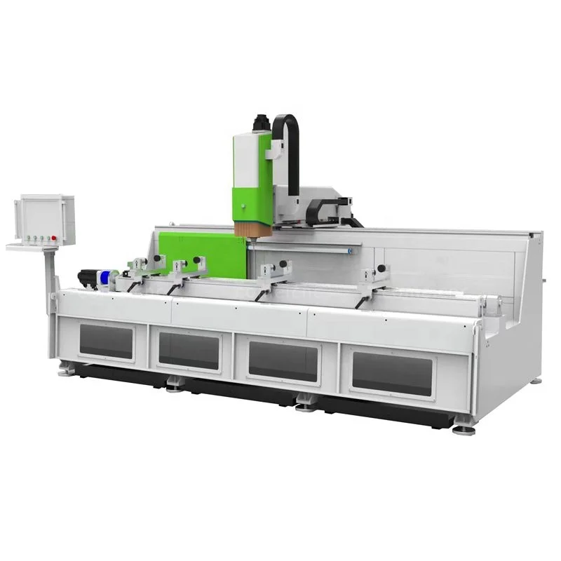 Aluminum Profile Machine Line 4 Axis CNC Milling Drilling Machining Center For Windows Doors Kitchens