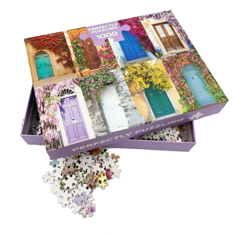 Factory Price Custom Printing Landscape Puzzles 1000 Pieces Adult Jigsaw Puzzles for  Rompecabezas