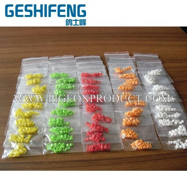 
2019 hot hot sale 3mm/3.5mm/4mm/5mm clip open Plastic band,open and closed pigeon ring/pigeon tag 