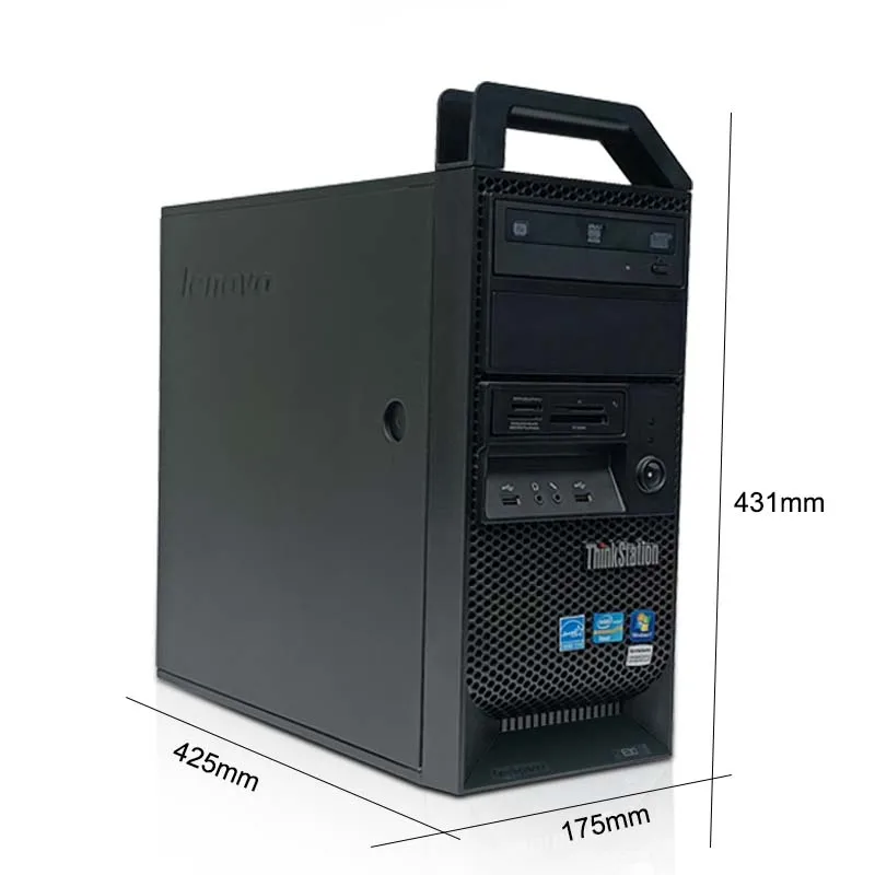 Used Tower PC for Lenovo E30 Desktop Workstation with Xeon Processor 500gb 4g 8g 16g Memory Office Computer Host