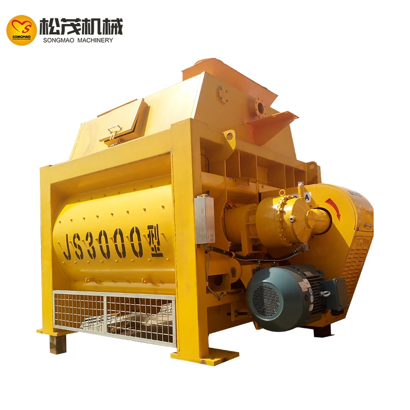 JS1000 mixer cement mortar forced concrete mixing equipment Construction mortar equipment