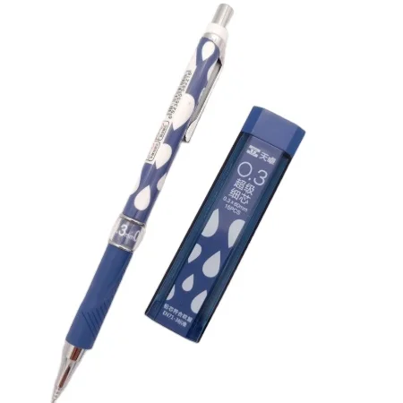 2pcs Mechanical Pencil with Lead Set 0.3/0.4/0.5/0.7/0.9/2.0mm Automatic Pencils for School Writing Drawing Kawaii Stationary