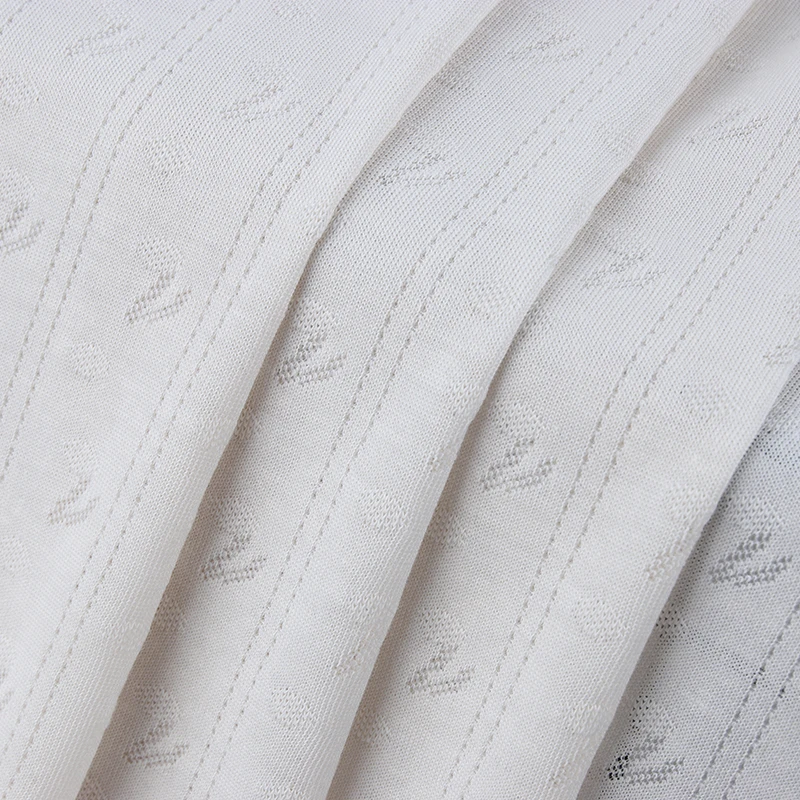 Manufacturer 135GSM Jacquard 41% cotton 41% Modal 18% Nylon Blend For Baby Jumpsuit T-Shirt Clothing