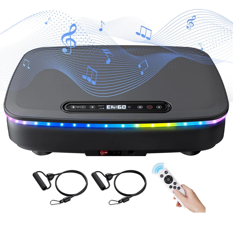TUDEEN  New Design Vibration Plate Exercise Machine Can Be Connected To Bluetooth Enjoy Music Crazy Fit Massage