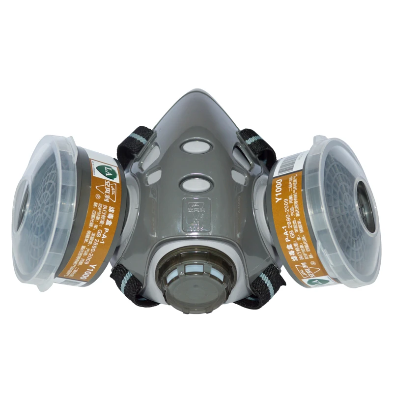 Factory Wholesale SCBA Automotive Painting Respirator High Precision Half Face Gas Mask For Metal Processing