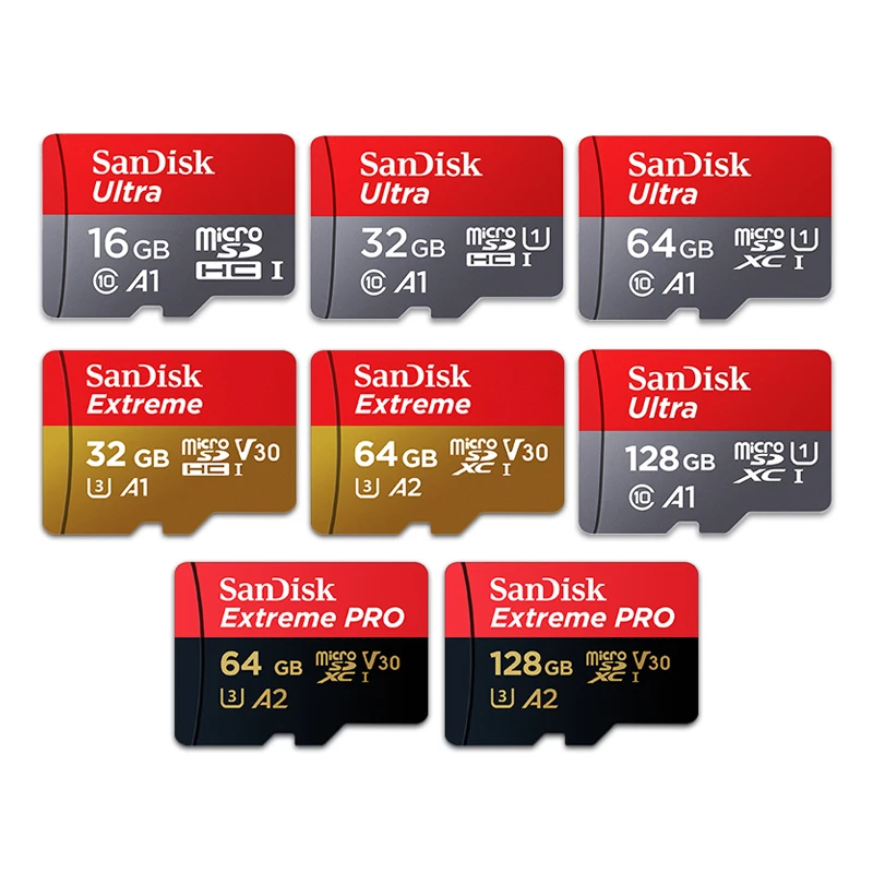 Оптовая продажа 100% Оригинальная карта памяти SanDisk flash TF/ SD 32 Гб 16 Micro карты A1 Ultra Class 10