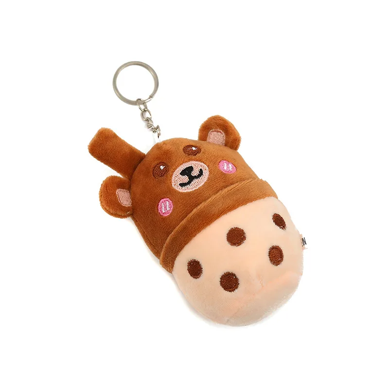 Bag Pendant Doll plush Bubble Tea Cup Cute Stuffed Boba Tea Toy Cartoon Plush Key chain
