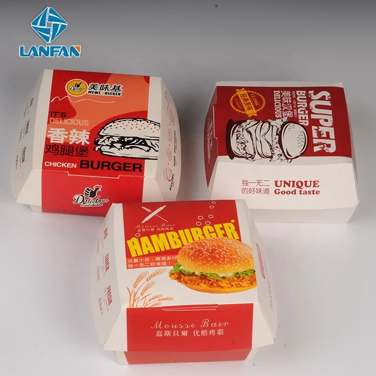 Фастфуд упаковка жареный Куриный Бургер картофель фри в коробке
