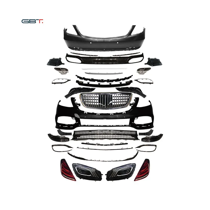 GBT Car Modification Accessories Upgrade Bumper Grilles Headlight Body Kit For 14-17 Mercedes S Class To Benz S M Model