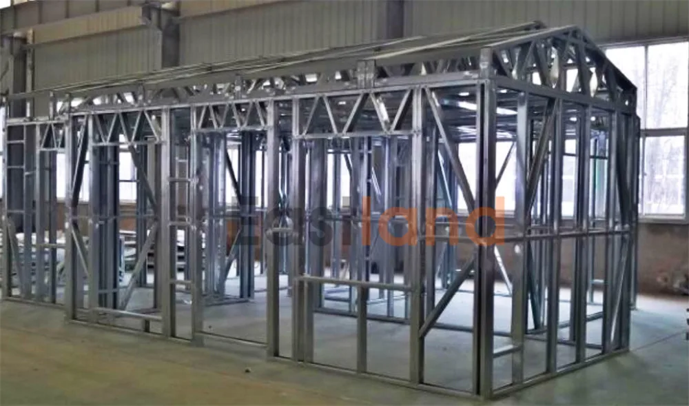 A New Type of Building With Steel Frame Prefabricated House, Building