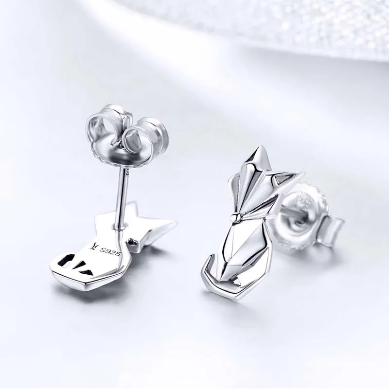 Sterling Silver Animal Earrings Trendy Unisex Earrings Jewelry Wholesale