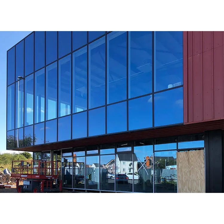 High Thermal Insulated Aluminum Glass Curtain Wall Facades
