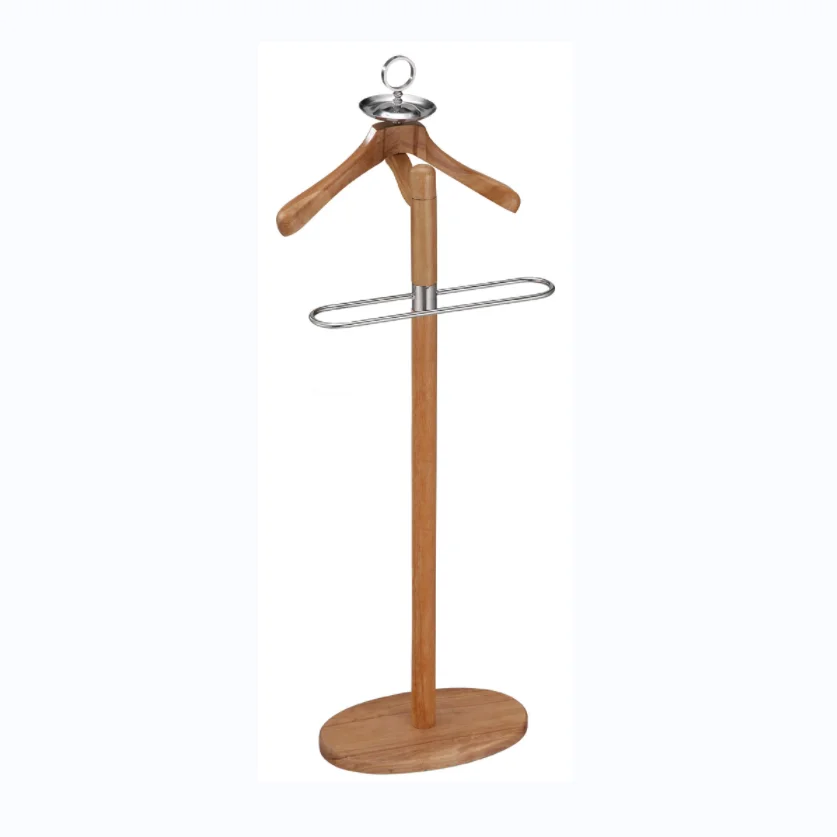 Hotel Furniture Wooden Dressing Valet Stand Hanger Stand