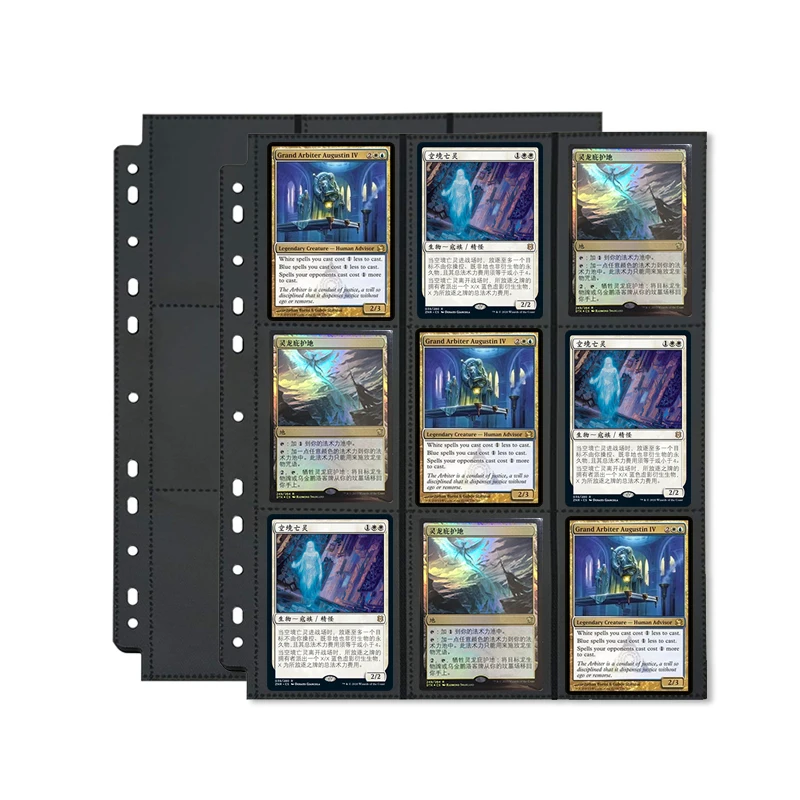 Customized Premium 9 Pocket Poche Page Protectors Poke Mon 9-card Protector Sleeves Gaming Trading Cards Set Sleeve