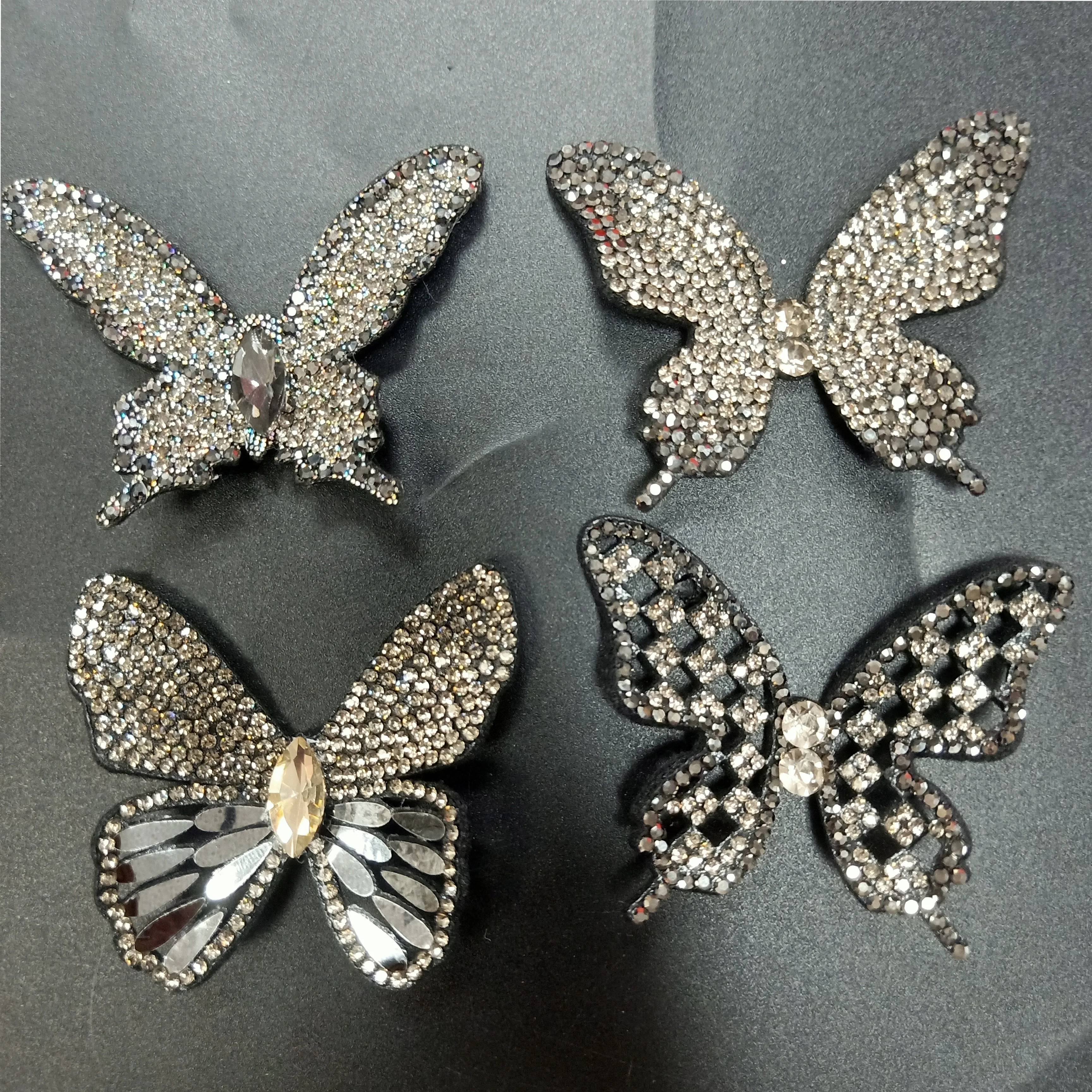 Multi design wholesale rhinestone butterfly flower shoe accessories decoration