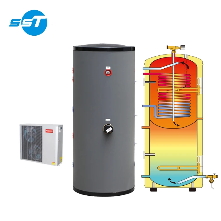 500 Liter ROHS SOLARKETYMARK CE certificate kombispeicher wrmepumpe luft wasser hot water heat pump tank