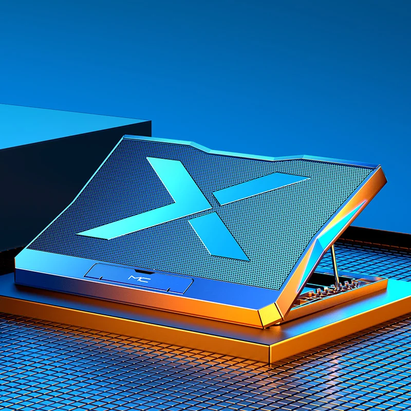 Многофункциональный регулируемый кулер для ноутбука MC, черный охлаждающий кулер для игрового ноутбука, охлаждающая подставка для ноутбука