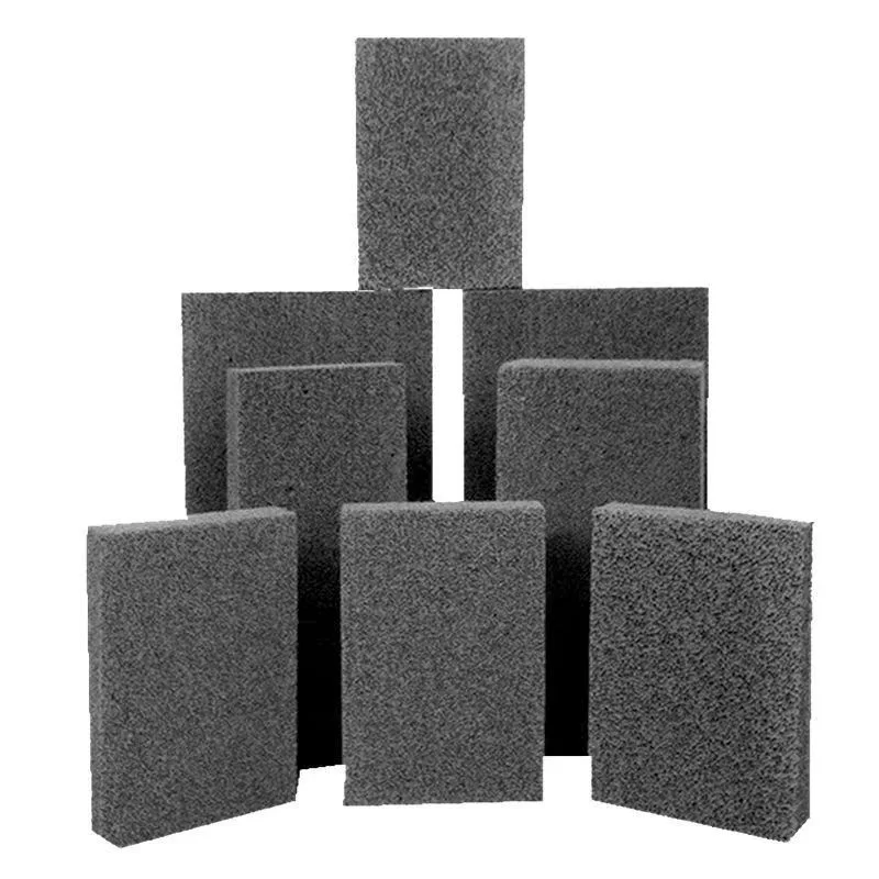 100mm Foam glass fireproof black rigid wall insulation cellular foam glass insulation board