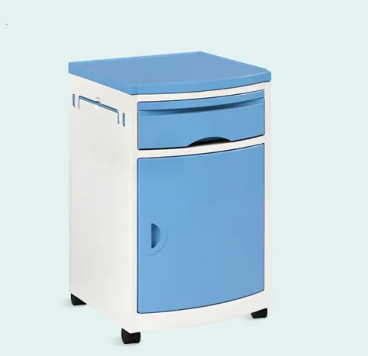 Hospital Furniture ABS Bedside Locker With Shoe Rack Cabinet Furniture