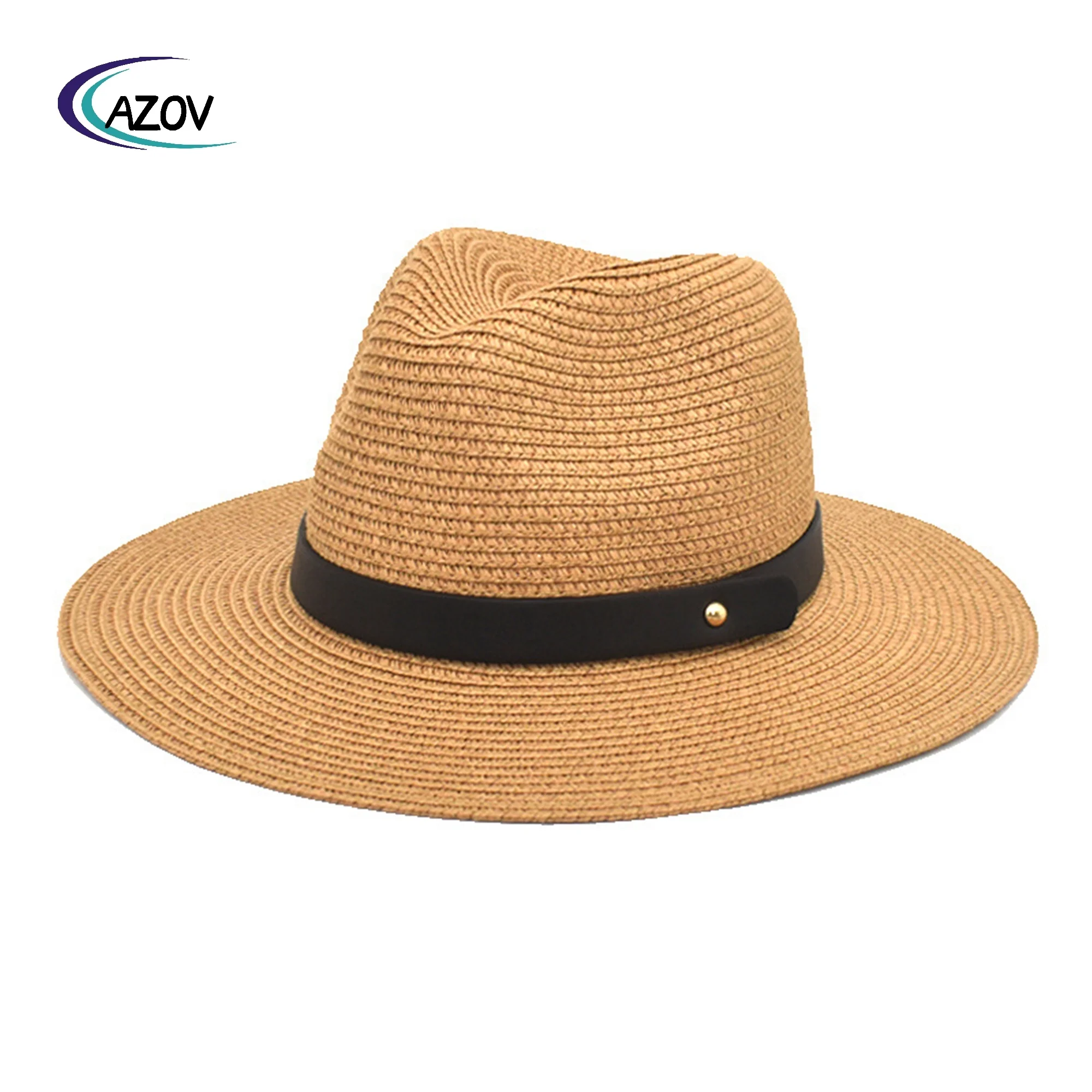Hot Sale Spring Autumn Paper Straw Hat Panama Baby Boy Girl Summer Plain Brim Outdoor Sun-Shade Sun Protection Top Hat