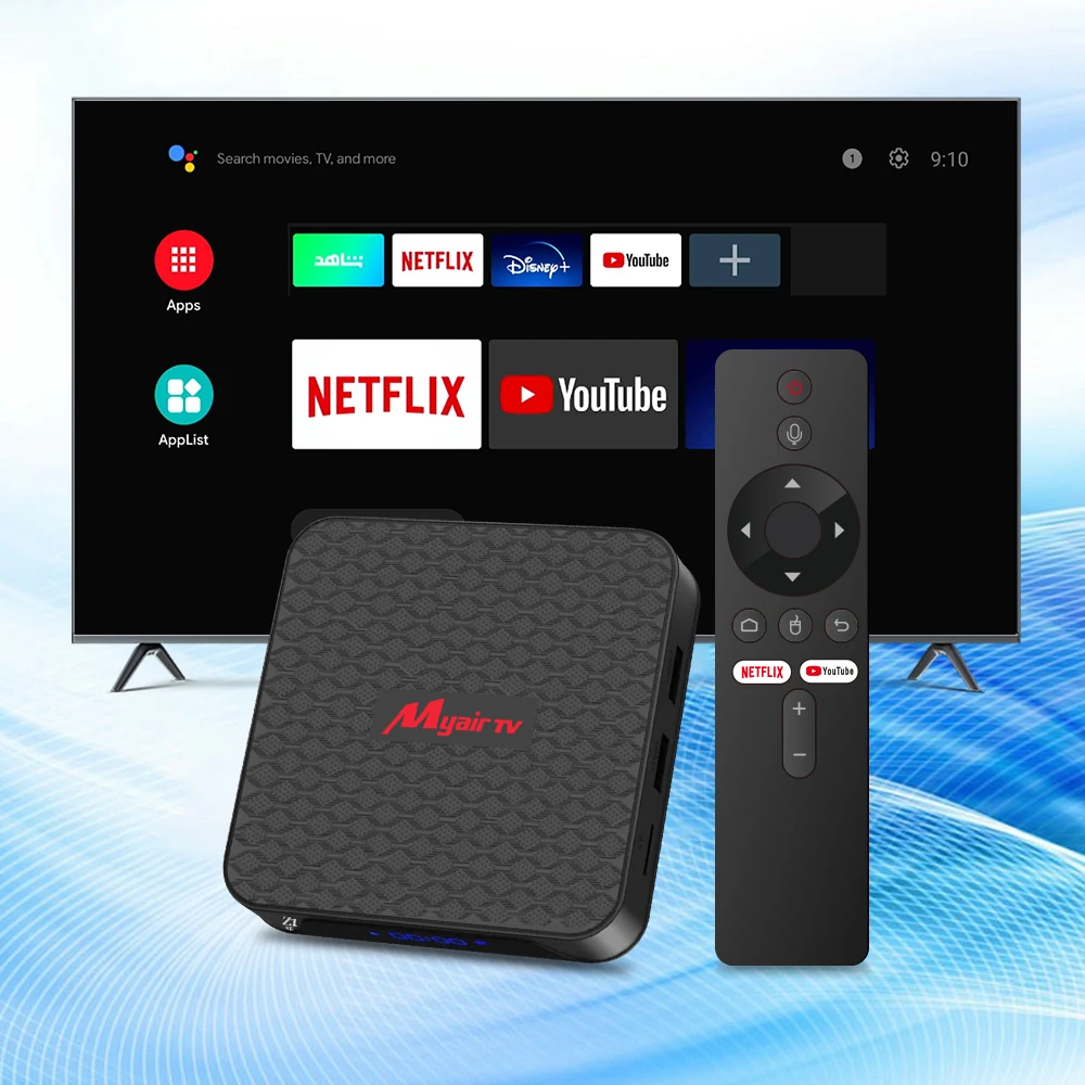 Newest Android tv box Android 10 4K Allwinner H313 ARM A53 Smart TV Box 2GB 16GB  AOSP system  IR/Voice remote control
