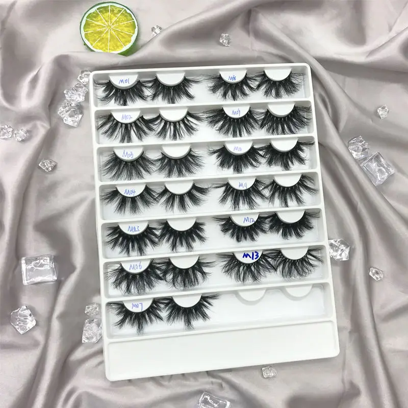 SY shuying free sample 25 mm 3d mink eyelash box packaging custom vandor luxury lashes
