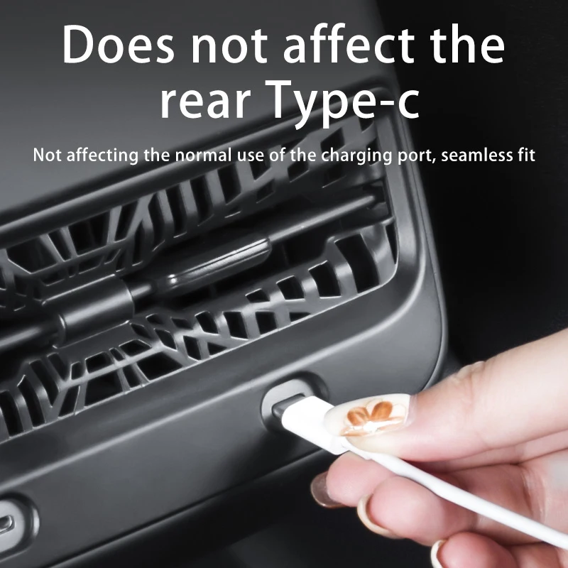 Tesla Model 3/Y rear air conditioning vent mask, beautiful and anti foreign object original car function without obstruction