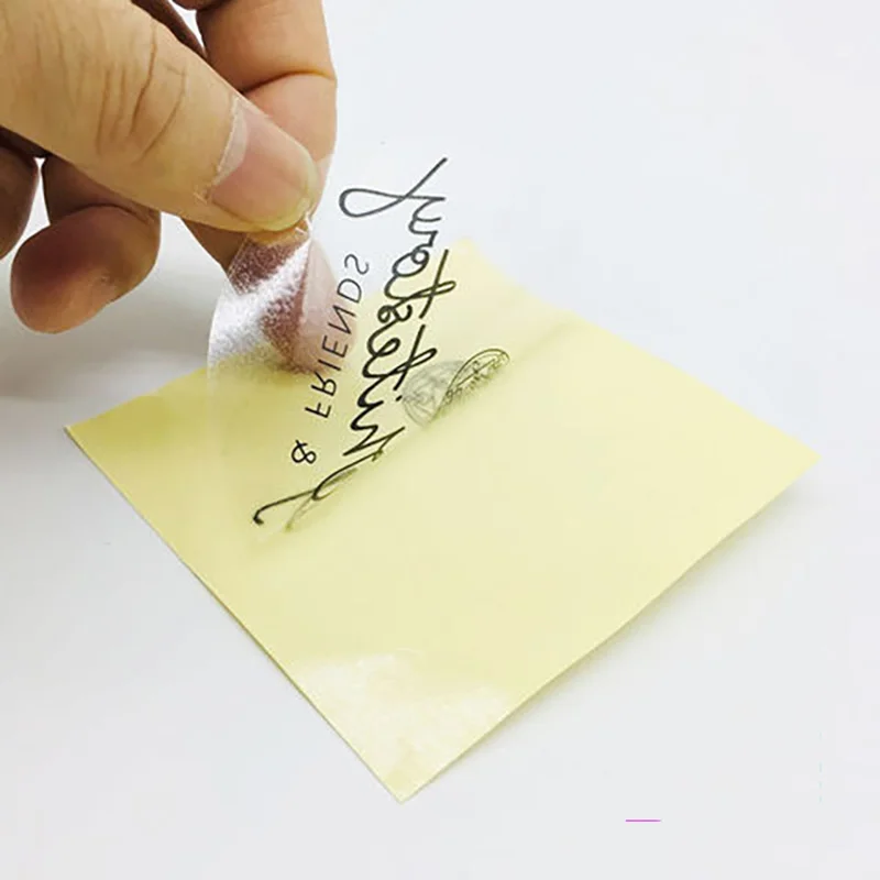 Transparent Printing Custom Adhesive Waterproof Clear  Kiss Cut Sticker Sheet