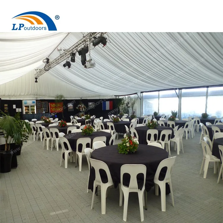 Marquee party tent satin fabric ceiling roof lining for wedding event