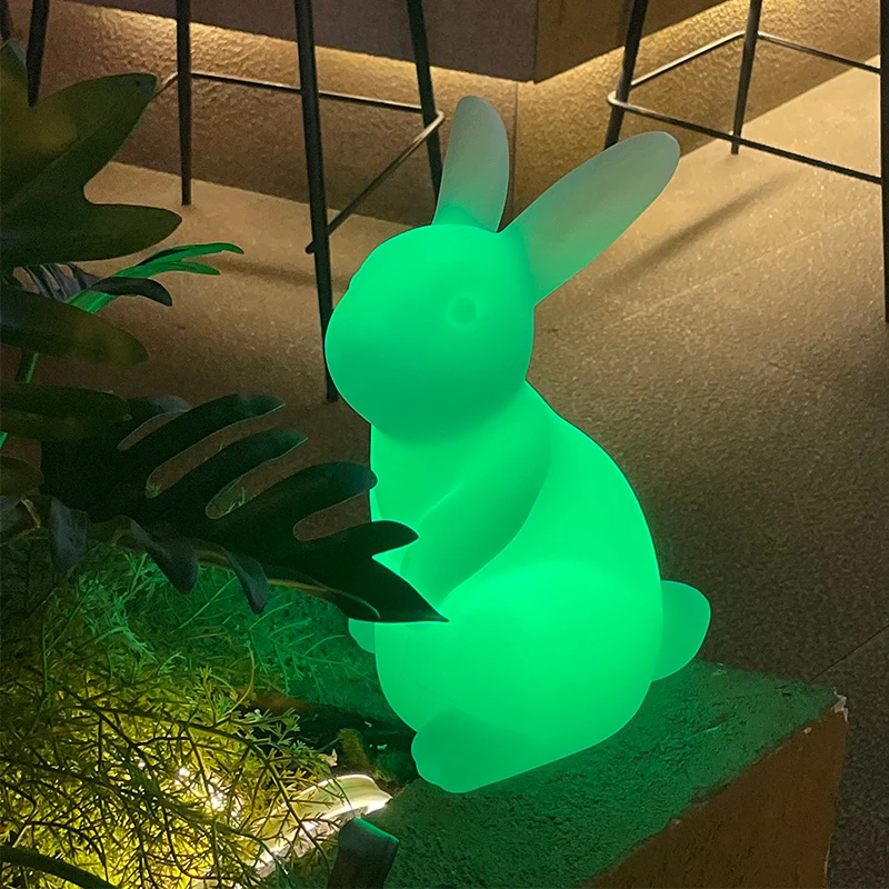 Waterproof moon lamp mesas led Bunny Night Rabbit Lamp for Parks forests under big trees