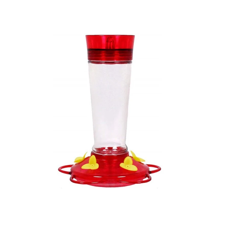 custom PP glass body pet accessories birds food and drinking feeder 12oz 350ml wild  humming birds water feeder