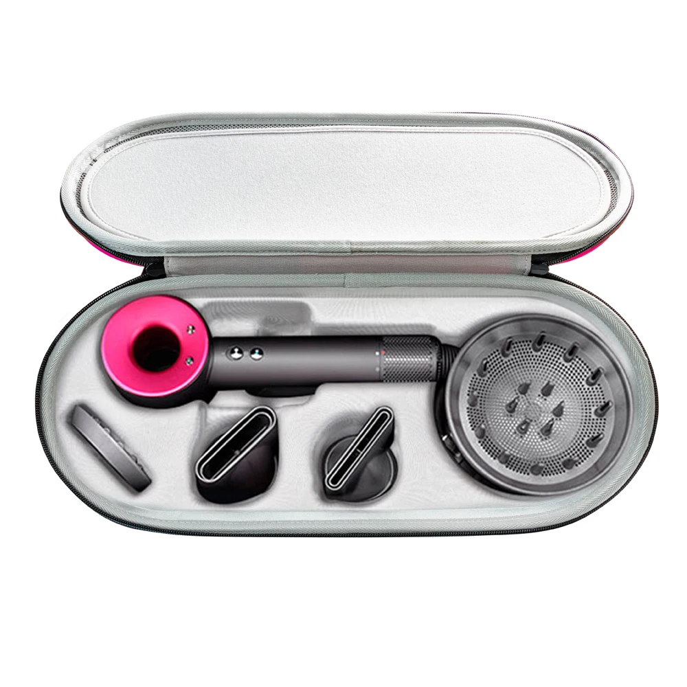 Hard Case for Dyson Supersonic Hair Dryer Iron/Fuchsia-Fits All Hair Dryer Accessories  Pink