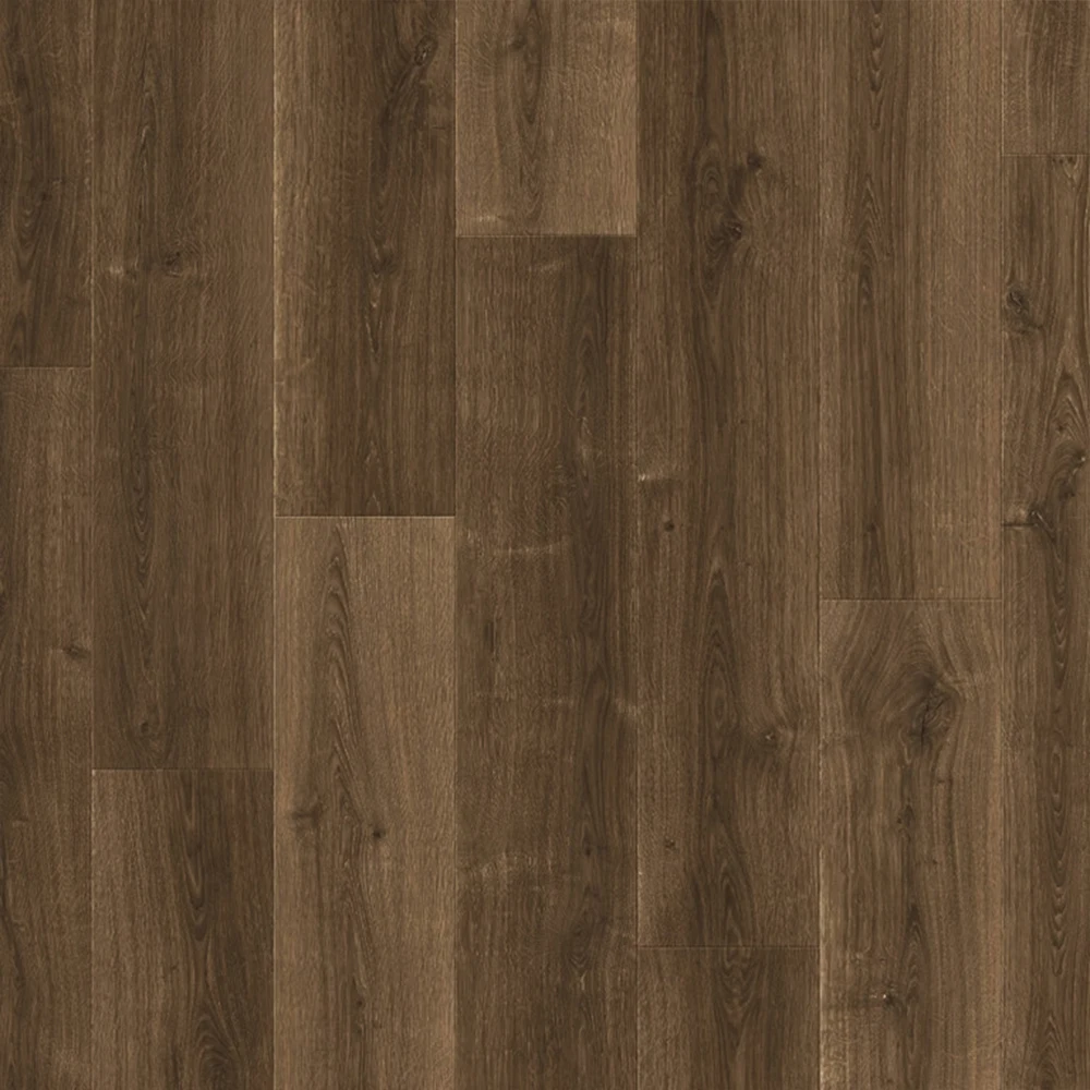 Dark brown long wide plank engineered wood flooring 14mm