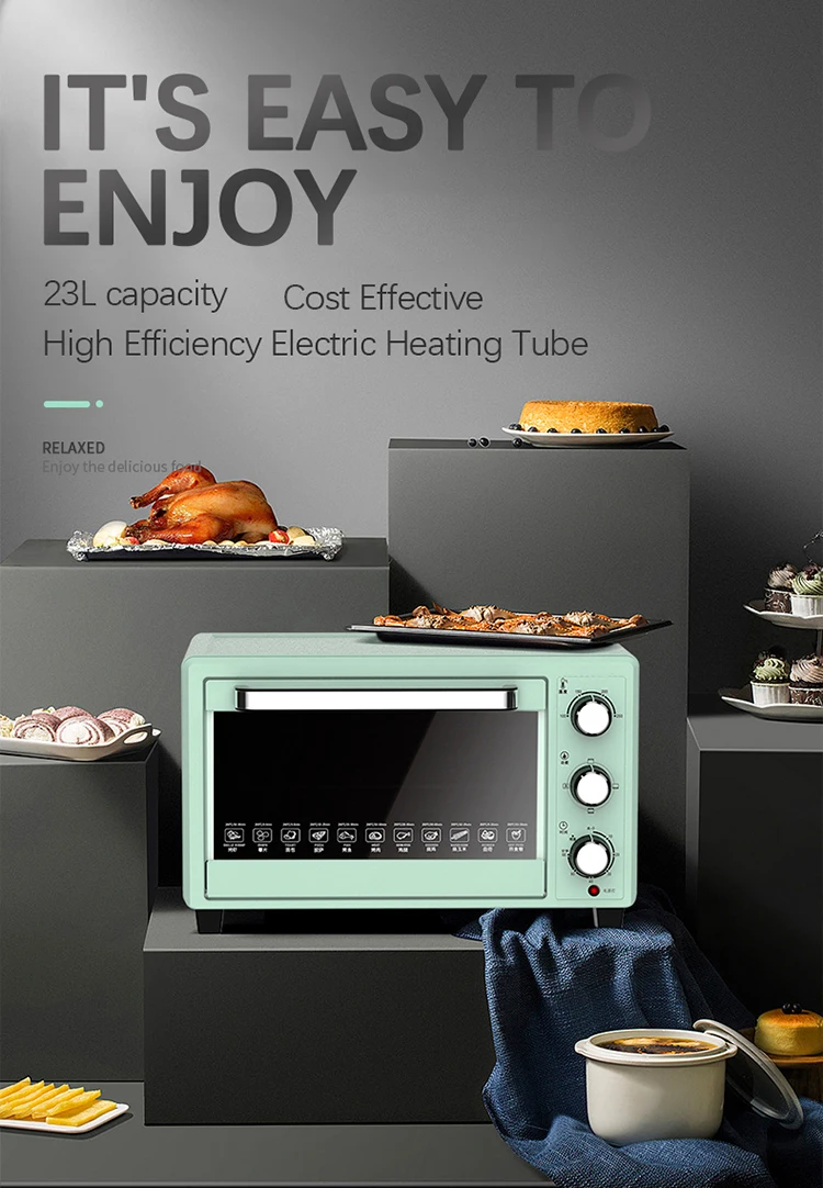 High quality Thermostat Timer function  1600w 32L Electric Oven