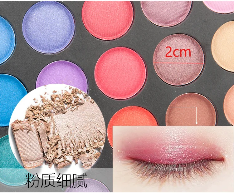 Hot Selling 120 color  Wholesale Cosmetics Diamond Eyeshadow Golden beauty eyeshadow palette glitter shimmer eye shadow makeup