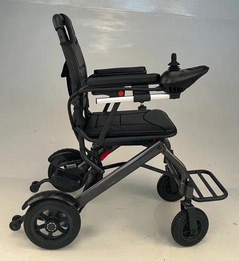 Aluminum Portable Folding Electric Wheelchair Airplane Travel Silla de Ruedas Electrica for Elderly Disabled Person