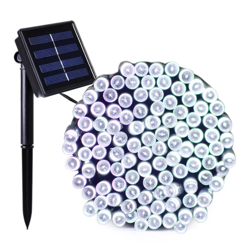 Economy 50 LED Solar Christmas Lights  8 Modes Outdoor Solar String Lights IP65 Waterproof Christmas Light