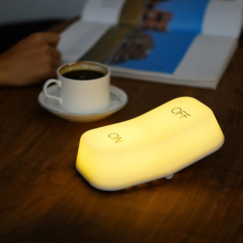Switch night light USB charging simple gravity sensor ONOFF switch light LED night light