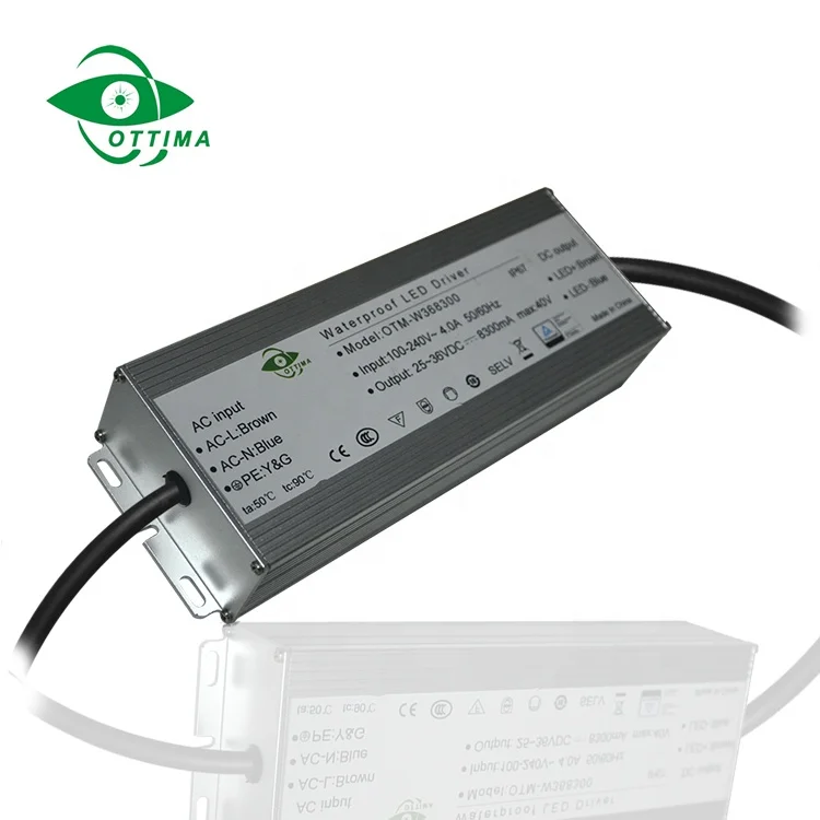 Slim Switch Power Supply Led Driver IP67 Constant Current Waterproof 218*65*45 85% ~ 88% OTM-W366000 50000hrs 5 Years 50-60hz