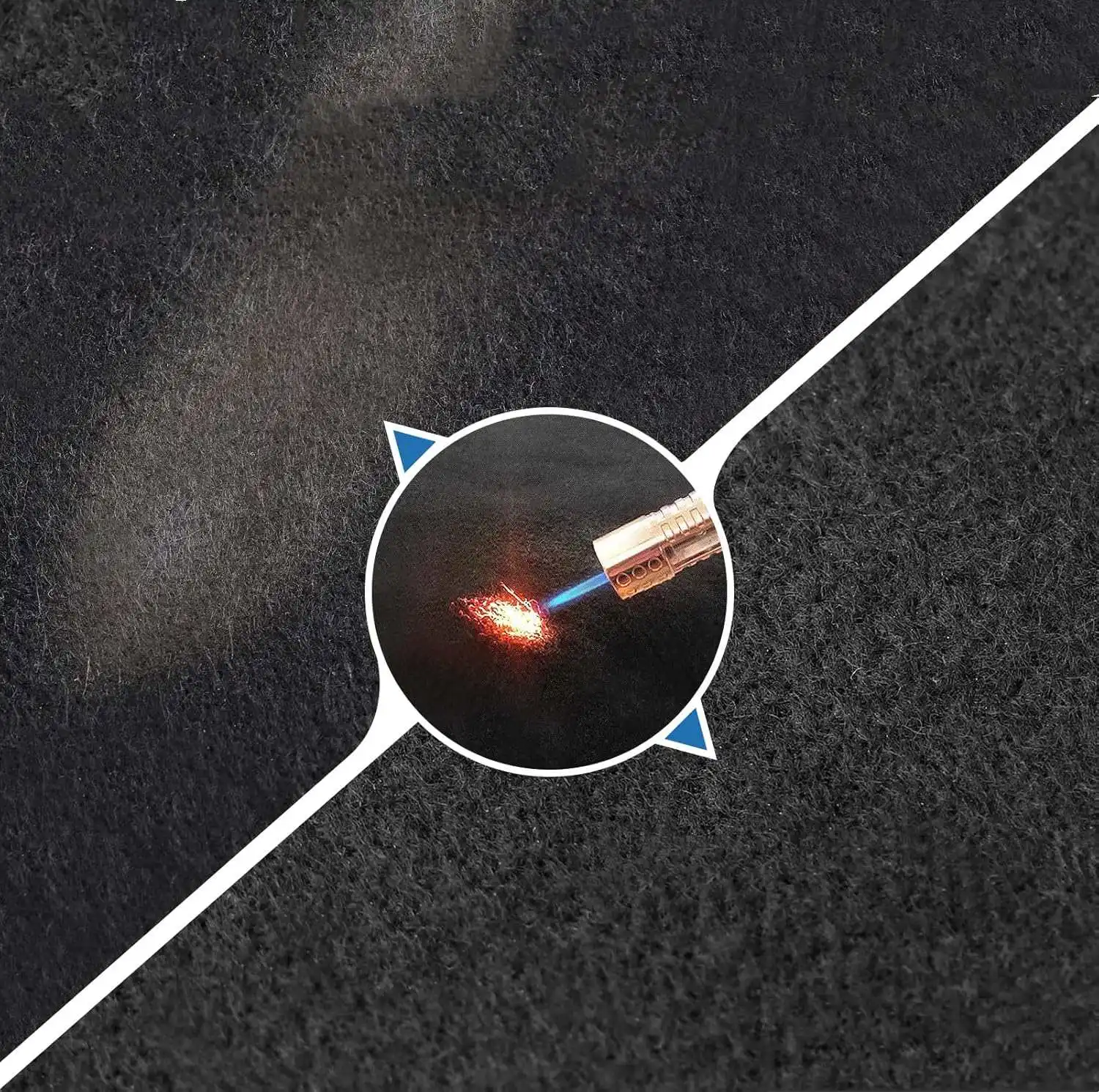 2/5/10/15mm Graphite Carbon Felt Graphite Fiber Felt Used for Electrode Battery Fireproof Blanket Carbon Felt