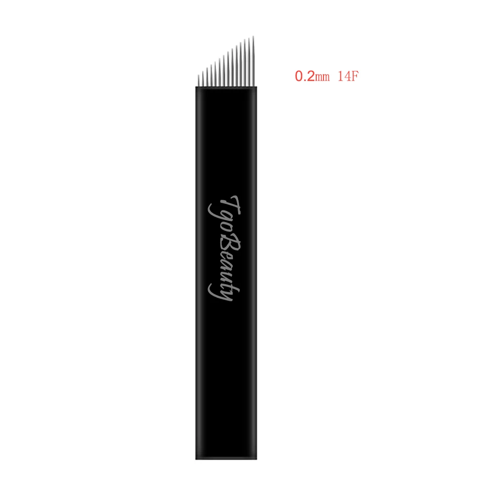 Wholesale Flexible 0.2mm Black Microblading Needle Blade Eyebrow Tattoo Needles for Semi Permanent Makeup Beauty